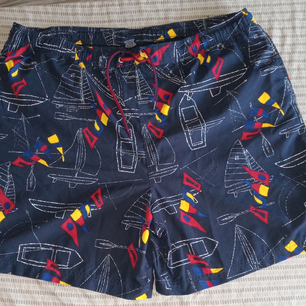 Nautical Print Swim Shorts